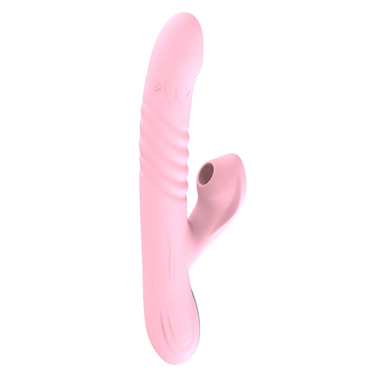 AAKOMA Vibratori a spinta Giocattolo sessuale, Giocattoli stimolatore clitorideo, Vibratorter con 36 frequenze Vibrazione succhiante e 3 velocità Vibratore punto G telescopico Giocattolo anale Pink