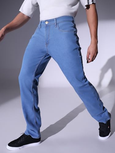 Image of Hubberholme Men Black Cotton Fabric Relaxed Fit Mid-Rise Stretchable Jeans