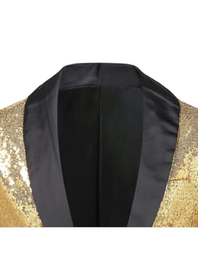 Mens Sequin Tuxedo Tails Slim Fit One Button Tailcoat Dress Coat for Stage Performance Party Prom3