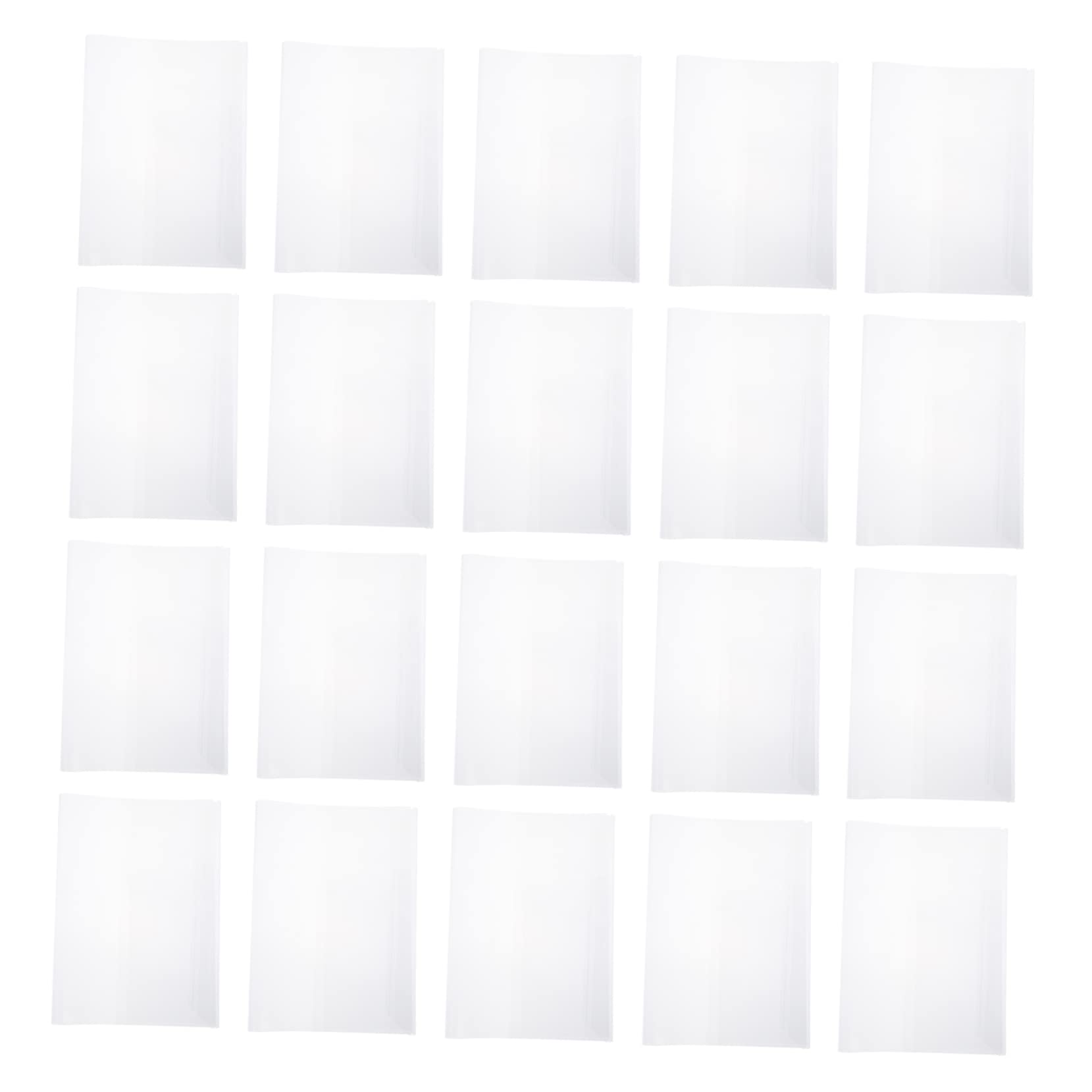 NUOBESTY Cubierta Frontal Transparente Para Libros 50 Paquete Para Estudiantes y Escolares Protector De Plástico Duradero