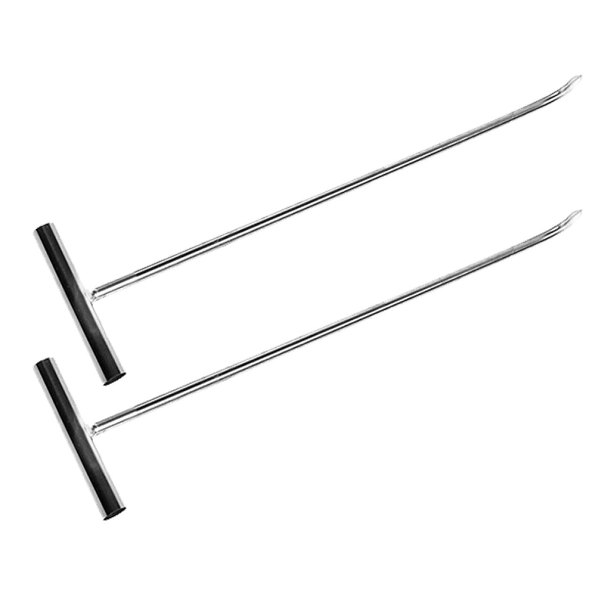 Crochet de couvercle de regard ergonomique, pack de 2 pour soulever les cadres lourds