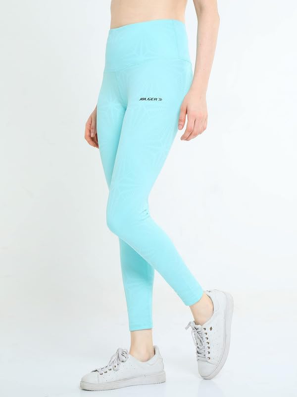 Image of High-Waist Workout Tights for Women - Breathable, Stretchable Activewear Leggings with UV Protection Stylish Sweat-Wicking Gymwear Perfect for Gym, Pilates, Yoga, and Fitness Enthusiasts