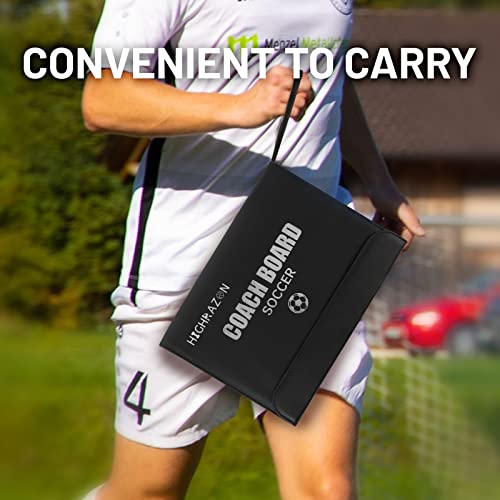 Highrazon Soccer Coaching Board, Magnetic Soccer Clipboard For Coaches, Foldable Board With Dry Erase Marker #TOP3