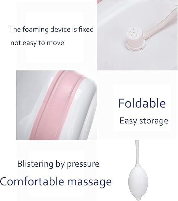 cartxomy Sitz Bath Toilet Seat with Flusher | Folding Sitz Bath Tub for Pregnant Women | Postpartum Care, Hemorrhoids Recovery, Vaginal | Anal Inflammation Treatment -Portable Perineal Soaking Basin 1