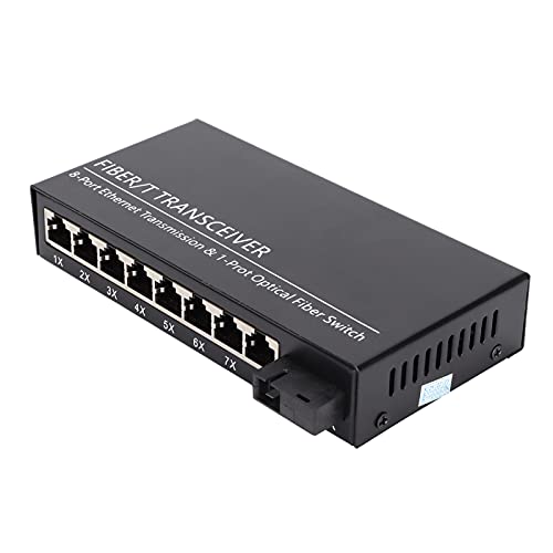 Image of Wakects Ethernet Media Converter, SC Single Mode Fiber 3km