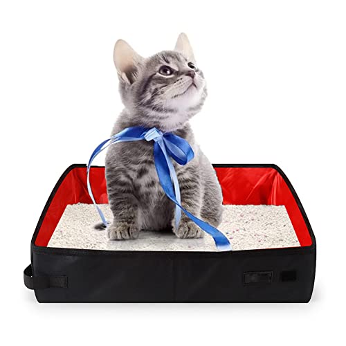 Foldable Cat Litter Tray, Cat Litter Tray, Portable, Waterproof Cat Litter Tray, Travel Cat Litter Tray