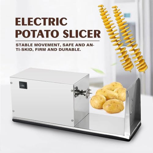 Cortadora eléctrica de papas tornado espiral de acero inoxidable miniatura 2