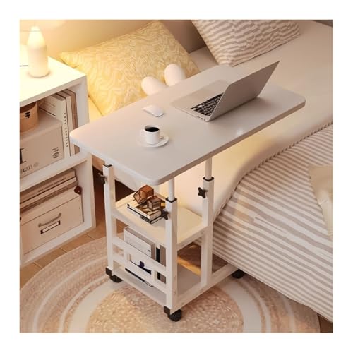 Table de chevet réglable en hauteur en C pour le télétravail et petit bureau debout portable