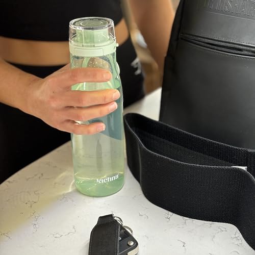 Kichna The Quencher Sports Drinks Water Bottle 700ml, Pistachio Green, 700 ml - Image 4