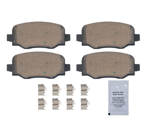 Image of HUSCH D1809 Rear Ceramic Brake Pads Kit Fit For Fiat 500X 2016-2023, For Dodge Hornet 2023-2025, For Jeep Compass 2017-2021, For Jeep Renegade 2015-2023