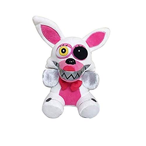 Five Nights at Freddy's Plush Toys Freddy Bear Bonnie Chica Foxy FNAF Stuffed Animal Doll Children's Gift Collection ByASfeixiang (White Foxy)
