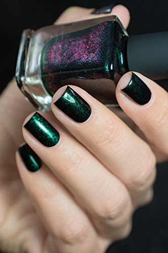 Ilnp Salem - Rich Black Green Shimmer Nail Polish #TOP7