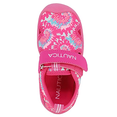 Nautica Kids Protective Water Shoe,Closed-Toe Sport Sandal For Boys And Girls-Kettle Gulf-Pink Tie Dye Size-12 #TOP3