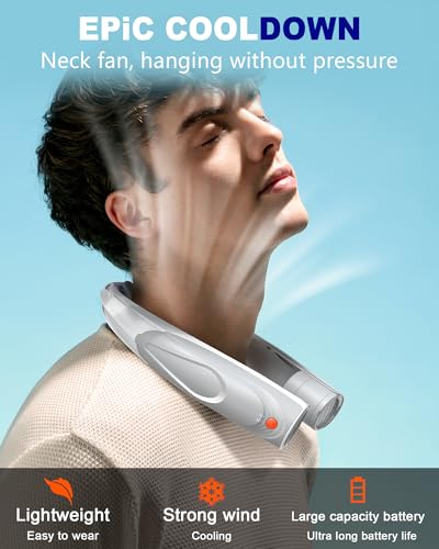 60% Off Tenvolti Portable Neck Fan with 20H Battery - Image 4