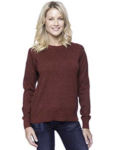 Noble Mount Women's Premium 100% Cotton Crew Neck Sweater