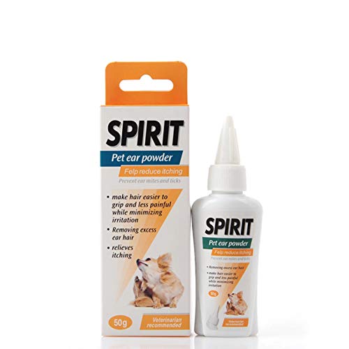 Poudre d'oreille pour Animal De Compagnie - Poudre De Cueillette d'animal Familier, Fournitures pour Animaux, Poudre D'épilation des Oreilles pour Chiens, Chats, Petits Animaux Cover