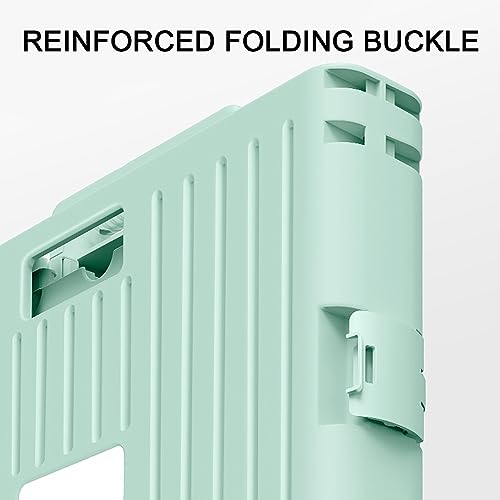 Carretilla plegable de mano resistente verde 8 ruedas miniatura 5