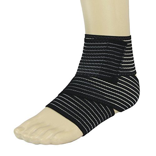 Bxt Elastic Breathable Wrap Ankle Support Brace Compression Knee Elbow Wrist Ankle Hand Support Wrap Sports Bandage Strap With Hook & Loop Fastener Straps(A Piece) #TOP1