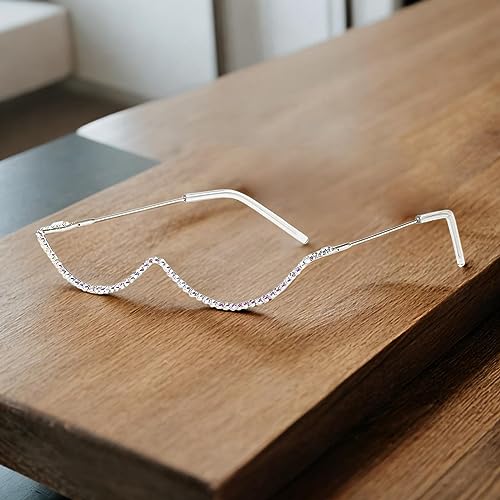 Lunettes semi-cerclées géométriques en métal de qualité supérieure accessoire décoratif - 4