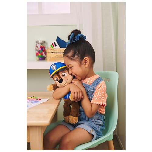 Paw Patrol - Gund - Pat Patrouille - Chase Taille 35 cm - Peluche Chien - Lavable en Surface - Pat Patrouille Jouet Premier Age - Peluche Bébé - Jouet Bébé 1 an et +