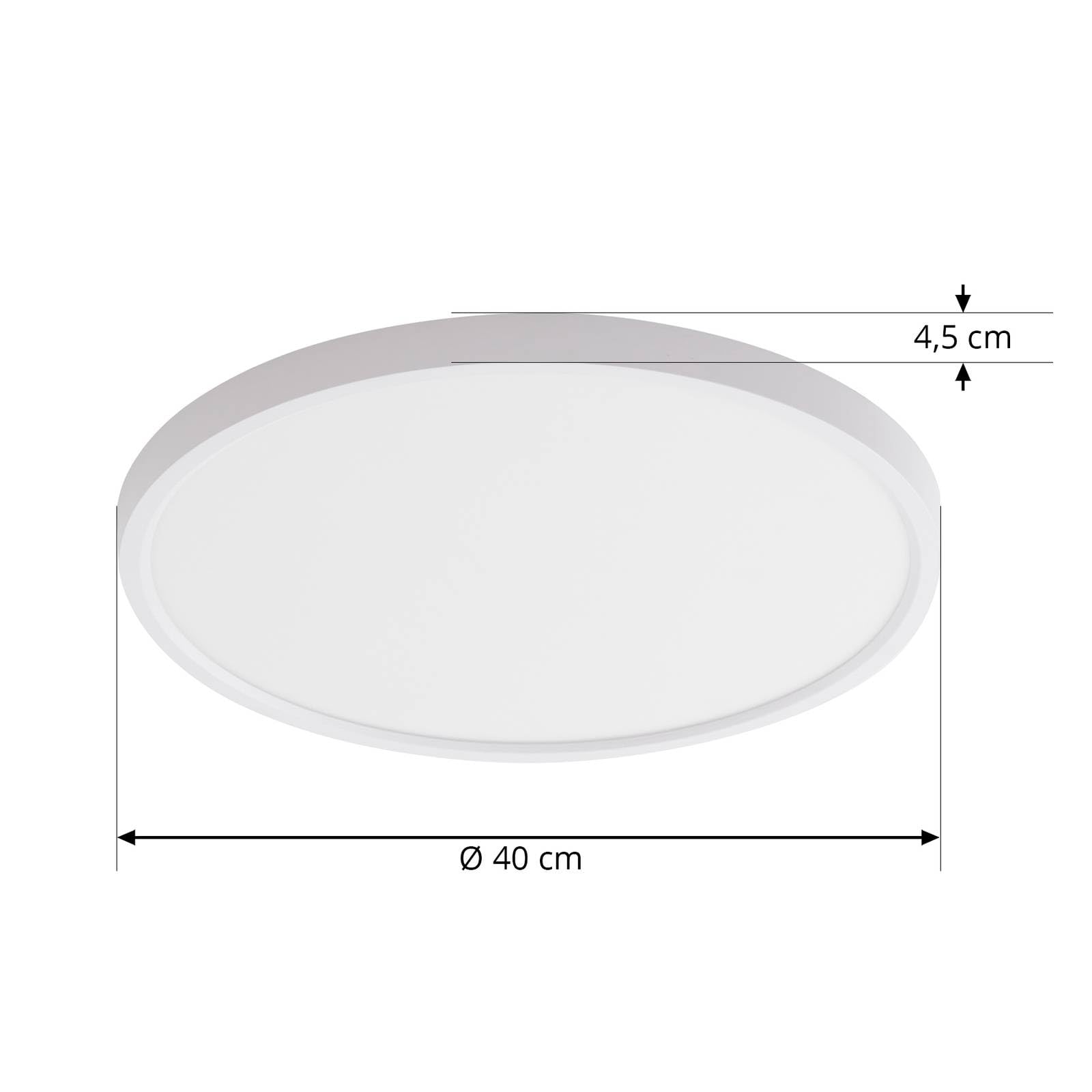 Lindby LED Smart Home Deckenlampe Denora (Modern) in Weiß (1 flammig,) - Deckenleuchte Lampe Wohnzimmerleuchte
