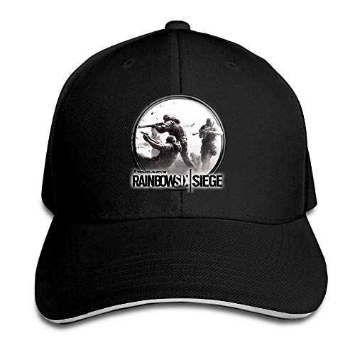 Marc Custom Tom Clancy's Rainbow Six Siege Adult Travel Caps Hat Ash Black