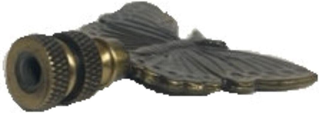BUTTERFLY LAMP SHADE FINIAL ANTIQUE BRASS - FINIAL THREAD