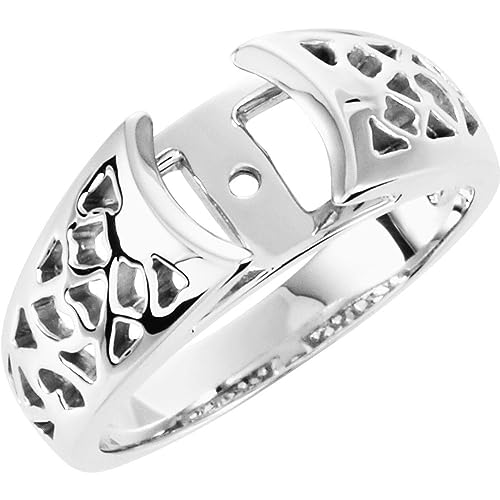 14k X1 White Gold Filigree Cathedral Peg Semi-Mount Ring Without