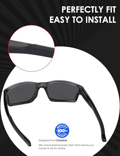 Image of BLAZERBUCK Replacement Temple Sleeves Ear Socks for Oakley Chainlink OO9247 Sunglasses
