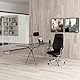 hjh OFFICE 600983 Eleganter Chefsessel Velvet Kunstleder Schwarz Bürosessel mit hoher Rückenlehne