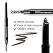 wet n wild Ultimate Eyebrow Retractable Definer Pencil, Medium Brown, Dual-Sided Brow Brush, Fine Tip, Shapes, Defines, Fills Brow Makeup