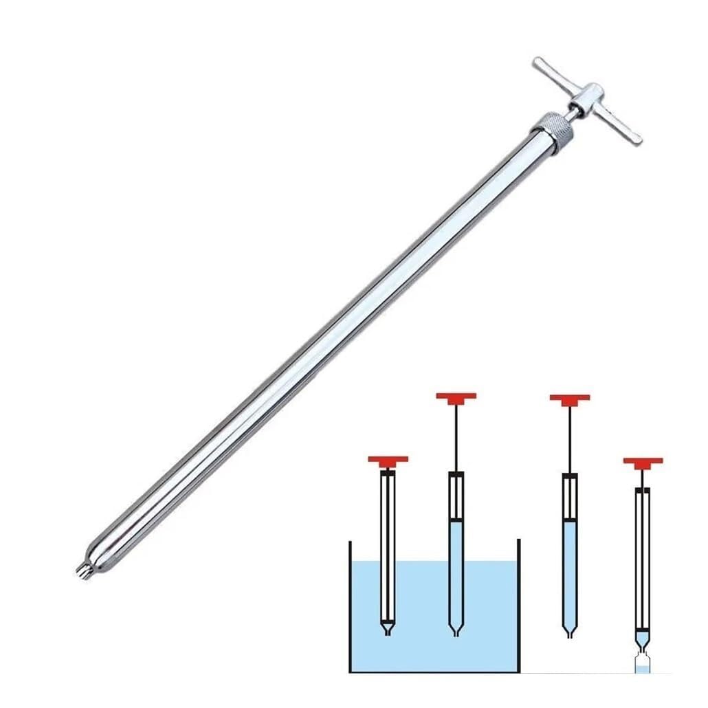 Muestreador de Líquidos Inox 304 0,5-1,5m | Muestreador de Líquidos Duradero de Acero Inoxidable para Fluidos Viscosos(1m/3.3'-340ml)
