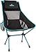 normani Outdoor Sports Ultraleicht Tragbar Klappbar Campingstuhl Klappstuhl Faltbar Outdoor-Stuhl mit Tragetasche Angelstuhl Strandstuhl aus Aluminium bis 150 kg belastbar Farbe Hellblau