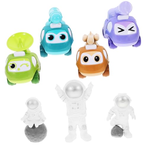 ifundom 1juego Mini Coches De Juguete para Carros De hacia De Vehículo Astronauta y Juguete Educativo para Cumpleaños y Infantiles