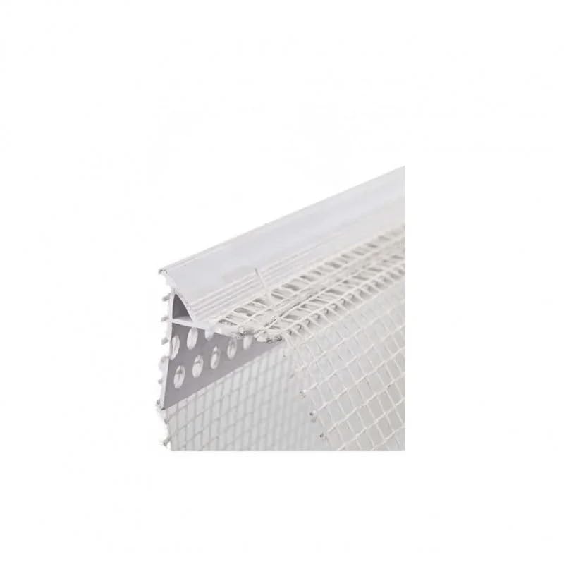 Paraspigolo in pvc con gocciolatoio invisibile 2,5 metri, 5 pz