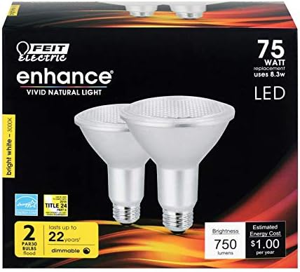 LED PAR30 E26 BW 75W 2PK