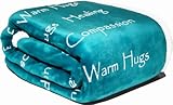 Compassion Blanket - Strength Courage Super Soft Warm Hugs, Get Well Gift Blanket Plush Healing...