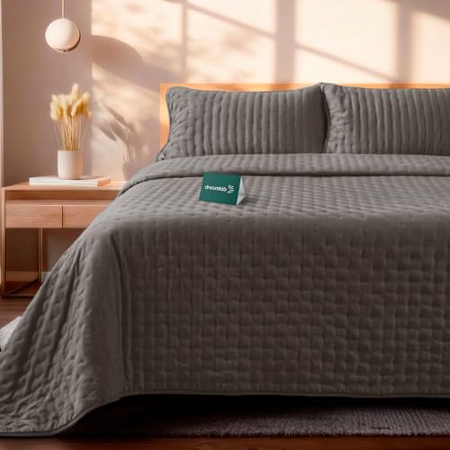Catálogo de Edredones Walmart los 5 mejores. 49 Dreamlab Colcha Ligera con 2 Fundas de Almohada, Capitonado, Ultra Suave. Hipoalergénico. Edrecolcha para Cama. Edredón para Verano y Todas Las Estaciones. (Matrimonial 210 x 240...