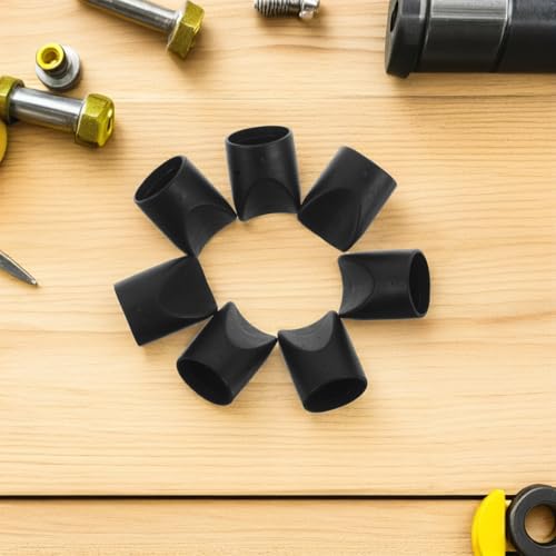 100 Tapas traseras negras para proteger patas de sillas plegables 7