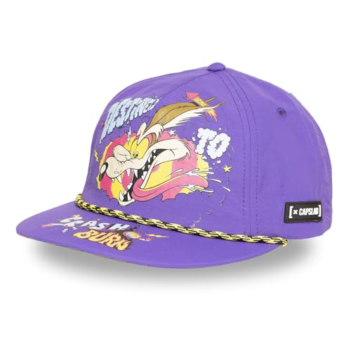 Capslab Czapka męska i damska, czapka Trucker Looney Tunes, regulowana przez Snapback, Fioletowy/żółty/fuksja, rozmiar uniwersalny