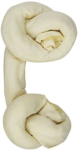 Rawhide Brand 8-Inch Natural safety-knot Bones, 2 per Pack, Mesh/HDR by petag Inc.