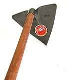 Forgecraft Solid Aim Tools. Professional Forged Warren Triangle Point Hoe,Heavy Duty Handle for The...