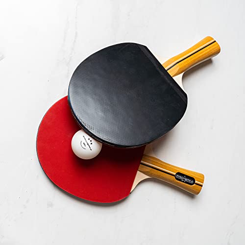Pro-Spin Ping Pong Paddles - High-Performance 4-Player Set | Premium Table Tennis Paddles, 3-Star Ping Pong Balls, Compact Storage Case | Ping Pong Paddles Set For Indoor & Outdoor Games #TOP5