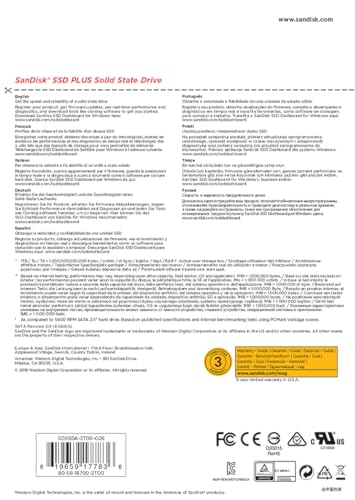 SSD Plus 2TB SSD Interno, 2.5" SATA SSD, Tempi di avvio, spegnimento e risposta delle app piu rapid, con velocità di lettura fino a 545 MB/s, 450MB/s scrittura - Hdd - Immagine 5