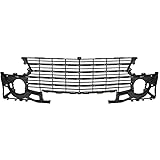 demonter pare choc 307 phase 1 Référence OEM : 7414NW Grille de pare-choc avant centrale noire avec trous pour moulures compatible avec Peugeot 307 phase 2 2005-2009