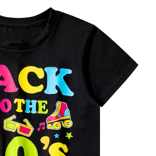LATOBREATH Little Boys Girls 80s Themed Party Tee T-Shirt Fancy Short Sleeves4