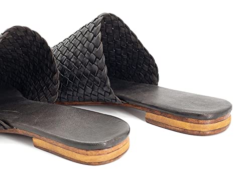 Generic Braided Leather Mules Shoes For Women thumb #3