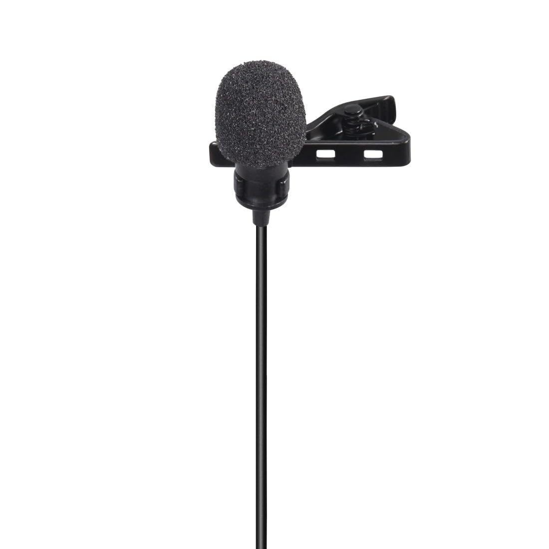 Hama przewodowy mikrofon krawatowy (jack 3,5mm, do smartfona, tabletu, nagrania głosowe, 45 dB, mono, 6m) czarny