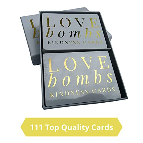 Better Me Love Bombs Kindness Cards - 111 Appreciation Cards & Encouragement Cards, Love Notes For Him & Just Because Gifts For Her, Valentines Day Gratitude Gifts #TOP7