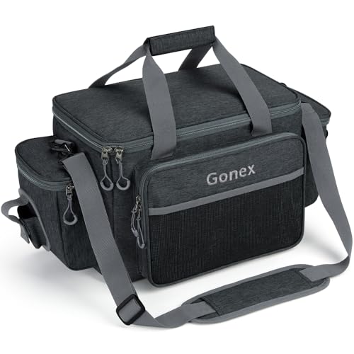 Gonex Bolsa de Equipo de Pesca para Agua Salada y Dulce, Bolsa de Almacenamiento Resistente al Agua para Caja de Tackle Tallas 3600 y 3700 miniatura 1